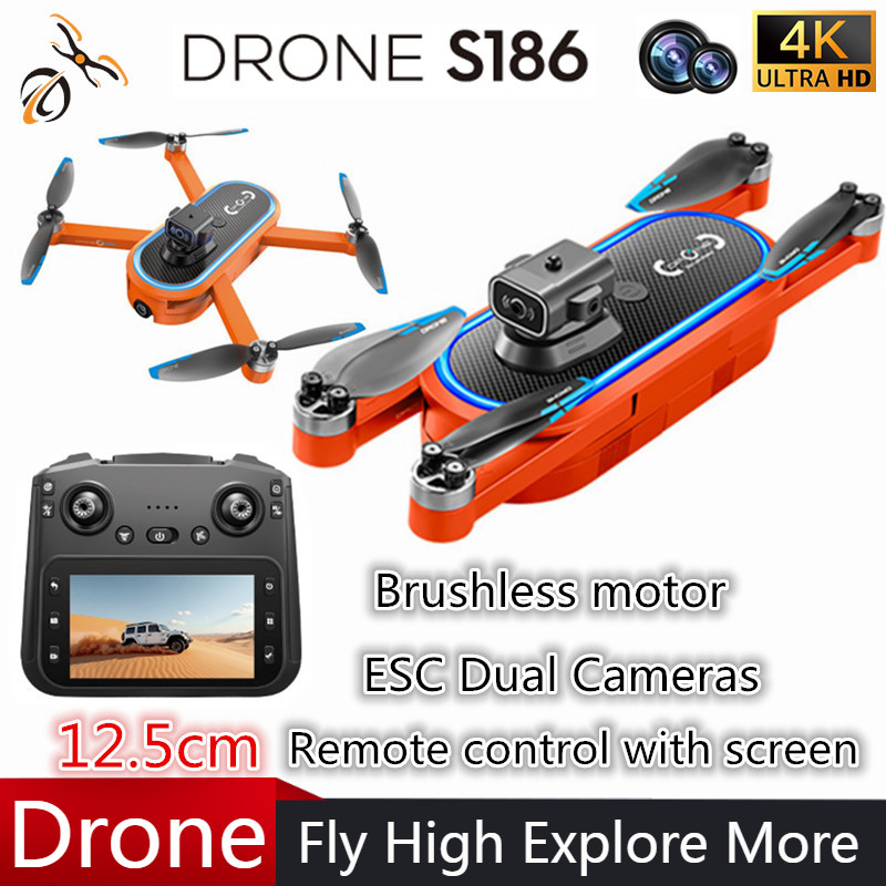 Drone Camera Hd - 2025 S186 Drone professionnel 4K HD