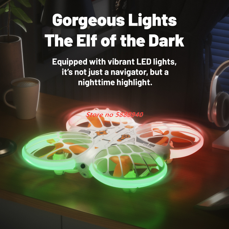 Mini Drone Lumineux Néon avec  - Drone Camera Wide Angle avis et prix