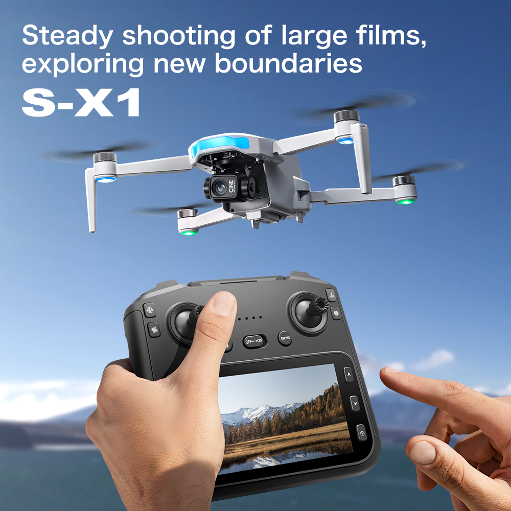 Drone Aérien Pliable S-X1 GPS  - Drone Camera With Gimbal avis et prix