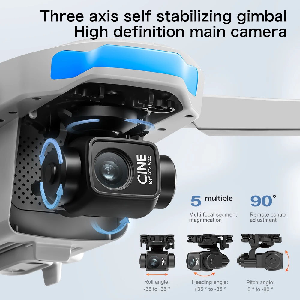 Drone Aérien Pliable S-X1 GPS  - Drone Camera With Gimbal avis et prix