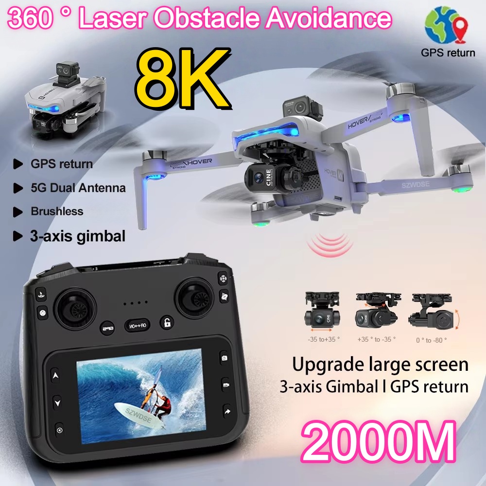 Drone 2KM avec cardan trois ax - Drone Camera With Gimbal avis et prix